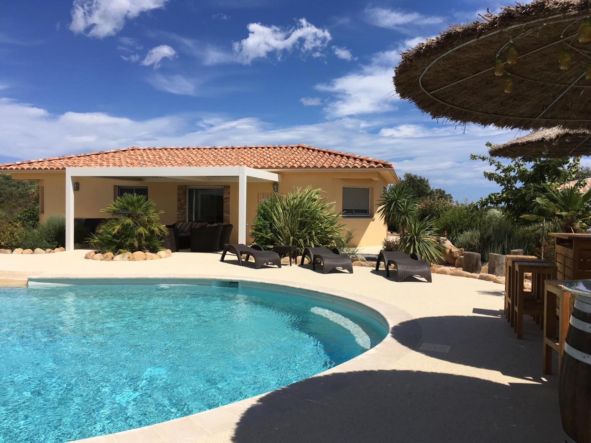 L'Hacienda Piscine chauffée à 28, spa, boulodrome et court de Tennis privés, 2 villas indépendantes Porto Vecchio Exterior foto